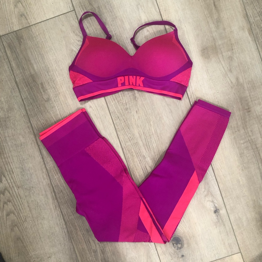 PINK VS Two piece Workout Set